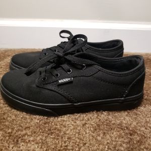 Kids Black Vans Authentic Missy 1